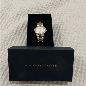 Daniel Wellington Two-Tone Watch with White Dial